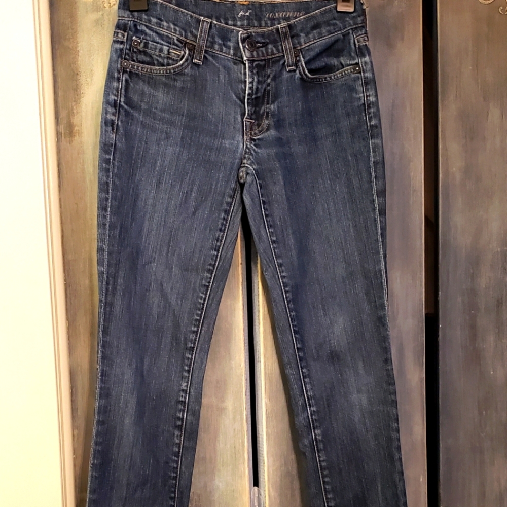 🦩Seven for all Mankind Blue Denim Straight Leg Jeans (24)